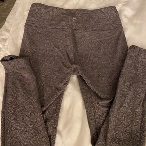 athleta textured workout yoga legging